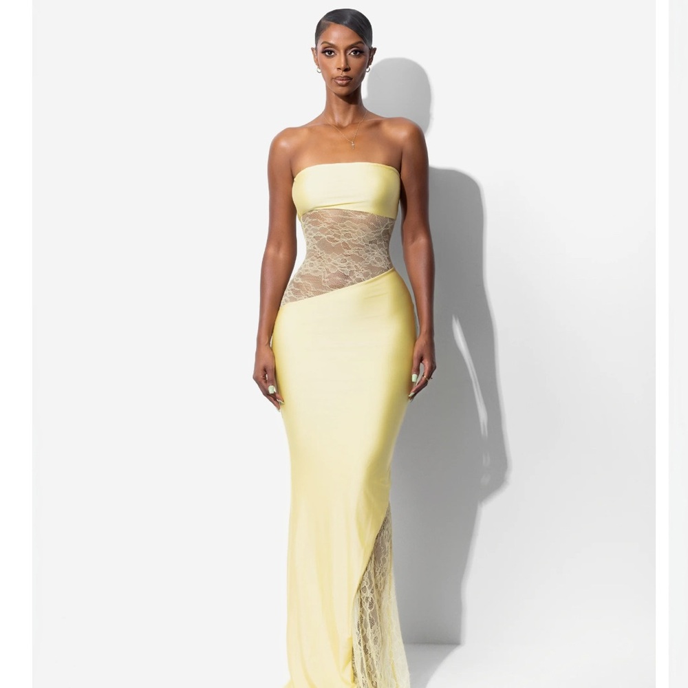 Sodah London Perry Maxi Dress in Yellow